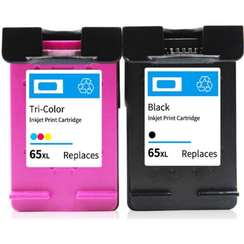 Newest version Color remanufactured ink cartridges 65XL 65 compatible for hp 2600 5200 5020 series new printers