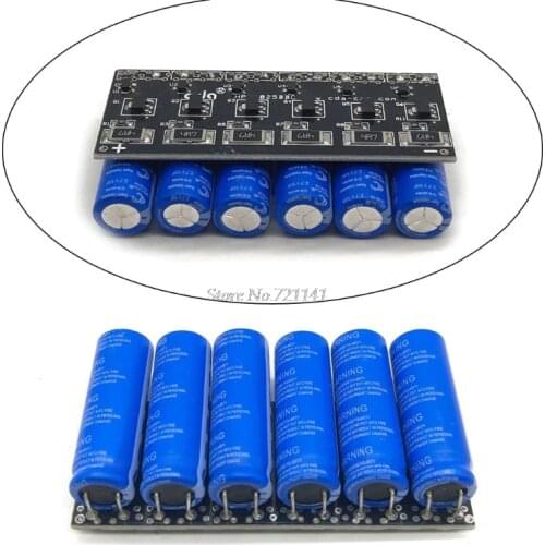 Single Row 16V 1.6F Farad Capacitor Module 2.7V 10F Super Ultracapacitor Backup Power Supply with Protection Board for Car