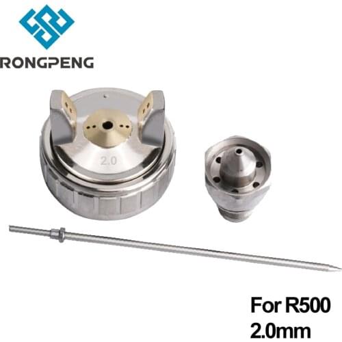 RONGPENG Paint Spray Gun 2.0mm Nozzle Needle Cap Kit Set Pneumatic Tool Gun Repair Parts For R500 Airbrush