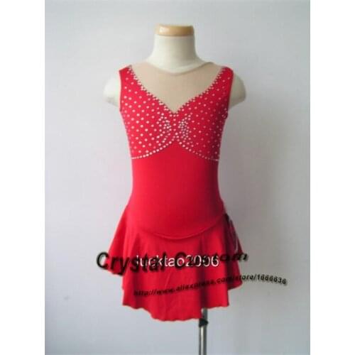 Adult Figure Skating Dresses Crystal New Brand Vogue Ice Skating Competition Dress For Girls DR3284