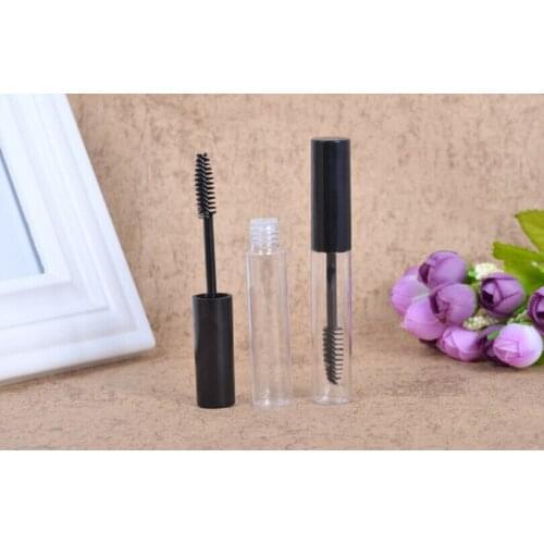 Empty Plastic Mascara Tube With Plug & Cap Cosmetic Container DIY Refillable Bottles 10ml