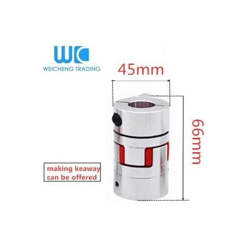 Plum coupling star engraving machine servo motor aluminum alloy coupling D45L66 inner hole 12-25mm