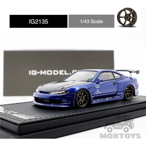 IG 1:43 VERTEX Nissan S15 Silvia Dark Blue Model Car