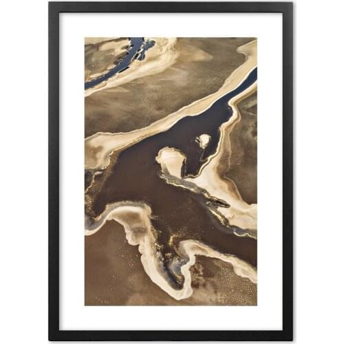 Nordic Modern Natural Winding River Wall Art Print paper Painting Nordic Posters And Prints Wall Pictures For Living Room Decor