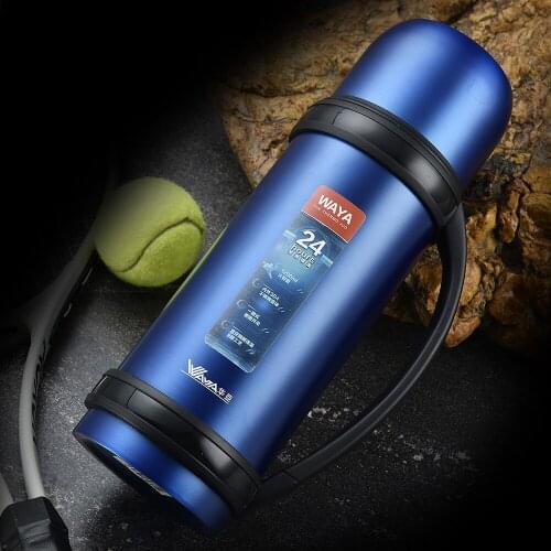 The 1200ML Large Capacity Outdoor Sports Thermos Cup Is Made of 304 Stainless Steel Inside and Outside To Keep You Warm