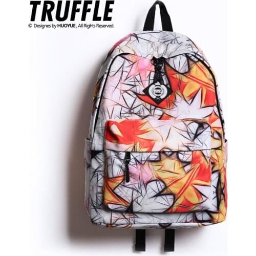 TRUFFLE genuine 2020 designer Youth Backpack with print school bag fashion Boys Girls Travelling bag men women back to school