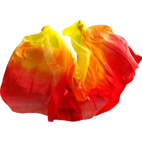 Belly dance veils 100% silk veils handmade gradual color veils can be customized