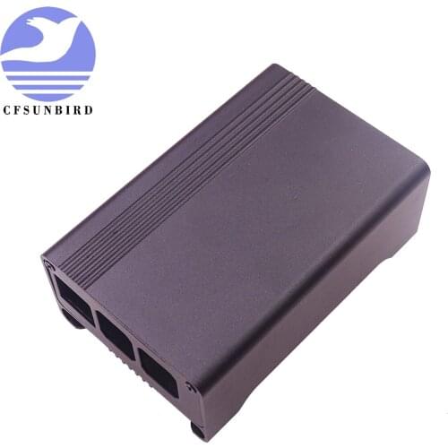 High Quality Raspberry Pi 3 Model B+ Aluminum Case with Cooling Fan Black Sliver Aluminum Alloy Enclosure Box Cover Shell