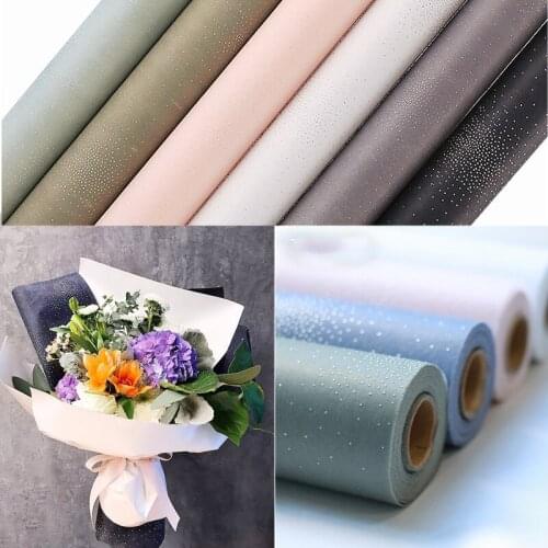 Starry Waterproof Flowers Wrapping Paper Non-woven fabric Gift Wrapping Paper Bouquet Packaging Craft Flower Shop Florist Supply