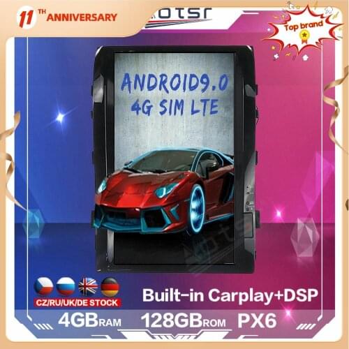 128GB For Toyota Land Cruiser Radio 2008-2015 LC200 Tesla Style Android Car Multimedia Player GPS Navigation DSP Carplay 4G SIM