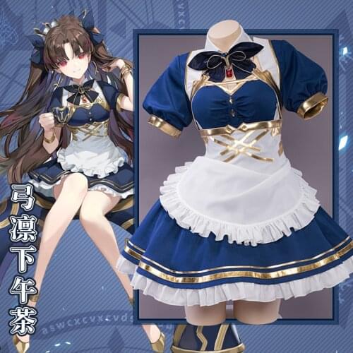 Anime Fate Grand Order Ishtar Afternoon Tea Dress Lolita Party Uniform Cosplay Costume Halloween Women Free Shipping 2021 New