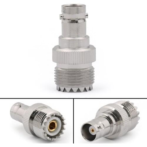 Artudatech 10Pcs UHF Female PL259 Jack to BNC Female Jack Straight RF Connector Adapter Plug Parts
