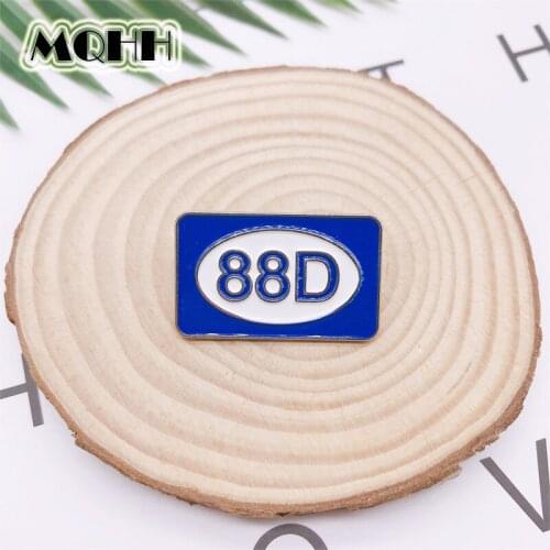 Creativity Fun War Memories Enamel Brooch Customization 88D Good Luck Meaning Badge Pin Clothes Bags Accessories Jewelry Gift