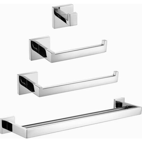 Mirror Polished Finish 304 Stainless Steel Material paper holder,robe hook,towel ring,double towel bar SM020B-a