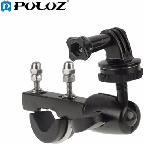 PULUZ Mini DV Camera Handlebar Big Pole Mount Bike Moto Bicycle Clamp add Tripod Mount Adapter Screw for GoPro Hero 4 3+ 3 2 1