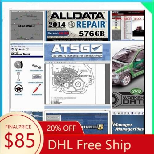 2020 Hot sale Alldata Software diagnostic software mit..che.ll od5 vivid workshop auto.d.ata 1TB HDD automotive repair software