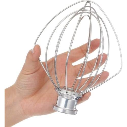 For Kitchenaid K45WW Flour Cake Balloon Whisk Egg Cream Stirrer 2 Pack Stainless Steel Wire Whip Mixer Attachment