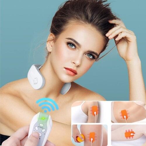 Electric Neck Massager Pulse Back Pain Relief Tool Relaxation Cervical Vertebra Smart Deep Tissue Trigger Health Care Machine