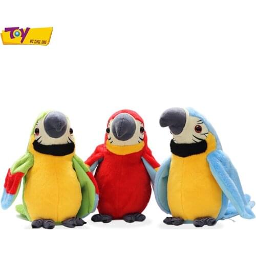 Electric Sounding Musical Talking Parrot Cute Repeat Waving Toy Parrot Baby