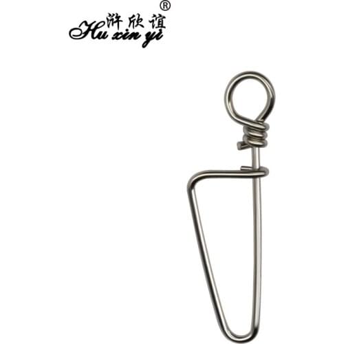 HXY PCS(200 100 50) SIZE(3# to 8# ) Stainless Steel Coastlock Snap Fishing Rolling Swivel Safety Snap Fishing Hooks Accessories