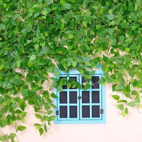 Artificial plant wall green Ivy Vine Leaf Fake Garland Plant Foliage Home Wedding