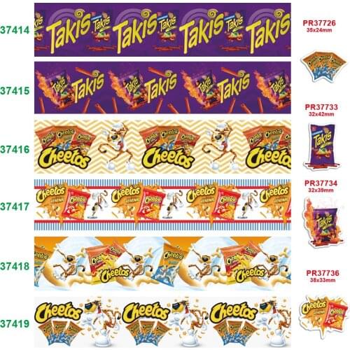 Free shipping characters printed grosgrain ribbon 37414