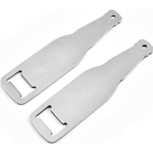Creative Beer Bottle Shaped Opener Stainless Steel Flat Wine Bottle Opener Kitchen Bar Tool
