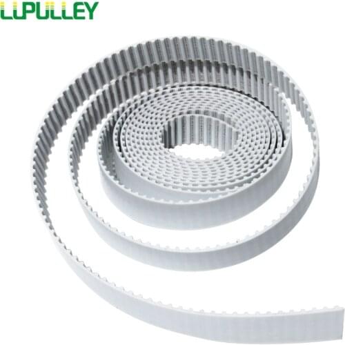 LUPULLEY White PU Polyurethane Material Opening Belt XL15mm Open-Ended Transmission Rubber Belts Customized Size Opened Belts