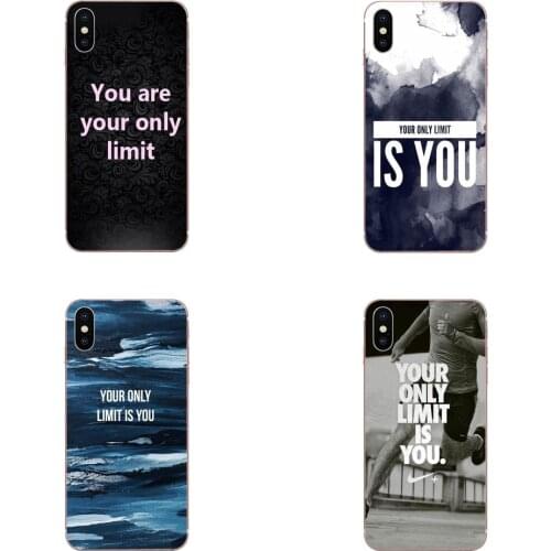 Soft TPU Coque You Are Your Only Limit Quotes Of The Day For LG G7 ThinQ G5 G6 K50 Q60 K40 K8 Q7 2018 2017 V40 V30 V20 V10