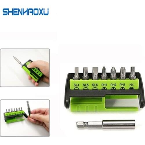 Screwdriver Set 8 in 1 Hand tools and Electric Screwdriver Bits with Slotted Phillips Hex Repair Tool Set For Iphone Pc Home Diy
