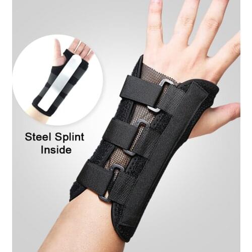 Wrist Support Splint for Carpal Tunnel Syndrome, Hand Guard for Right and Left Size, Adjustable Orthopedic Brace Arthritis, Tend