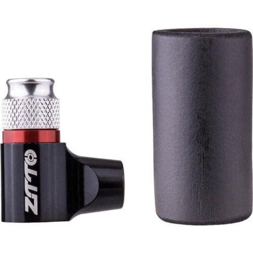 CO2 Pump For Bicycle Schrader Presta Adapter Bike Pump Inflator Aluminum Tire Tube Mini Hand Pump NO CO2 Cartridge for MTB, Road