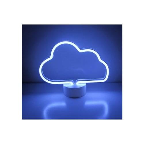 Neon Luminous Cloud Table Night Lamp Usb + battery