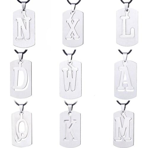 Stainless Steel 26 letters A-Z Necklace NEW Name Brand Necklaces For Women Wedding Valentines Day Gifts
