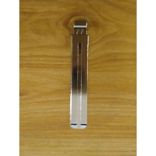 NO.77 Key Blade for Hyundai Verna IX35 Replacement for Toyota Crown Folding Flip Remote Middle Groove