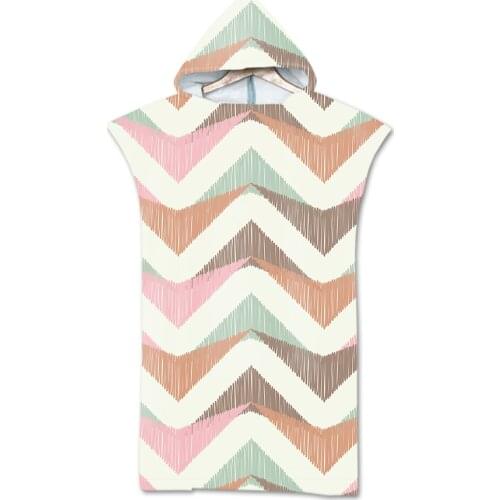 New Microfiber Hooded Beach Towel For Adults Quick Dry Swimming Poncho Bath Towel With Cloak Bathrobe 75*110cm