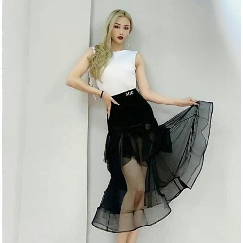 Latin Dance Clothes Women Summer New Sexy Open Back One-Piece Top High-End Modern Dance Performance Costumes Dance Wear DN9102