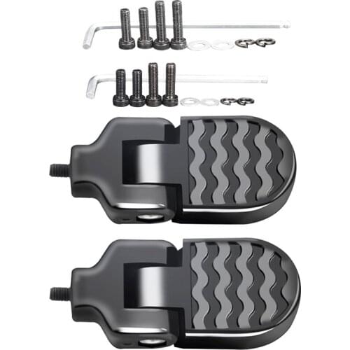 QICYCLE EF1 Foot pedal after manned Foldable Bicycle rear Seat Pedal Electric bike mountain bike black accessories A pair 100kg