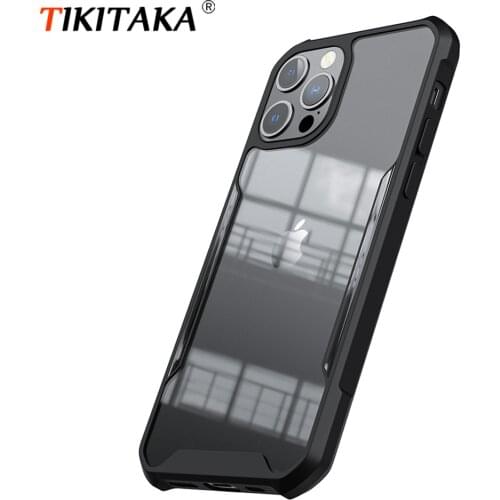 Luxury Shockproof Armor Case For iPhone 12 11 Pro XS Max X XR 6 6S 7 8 Plus Mobile Phone Cover Back Clear Shell Soft Bumper Hull