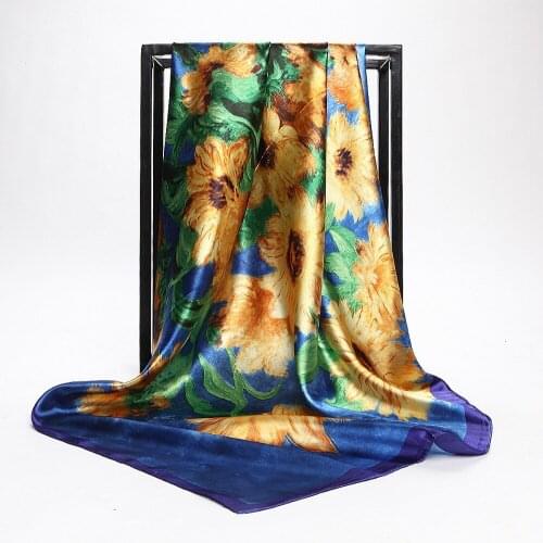 Silk fabric wide catwalk star autumn new printing silk garment fabric width 90cm*90cm HGF04
