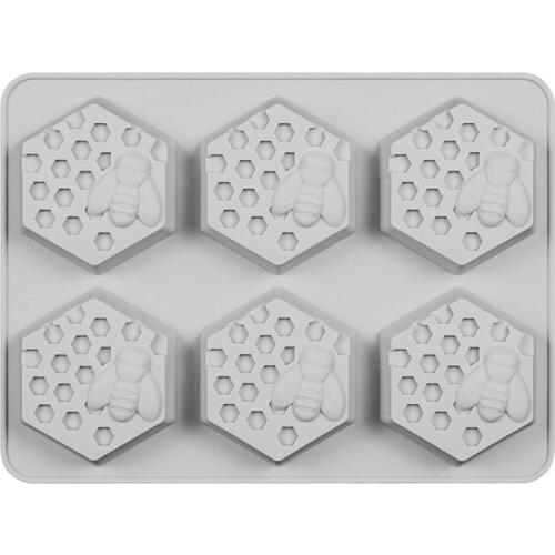 Silicone Honey Bee Soap Mold Chocolate Cake Maker Fashionable Atmosphere Simple and Elegant DIY Handmade Soap Making Craft