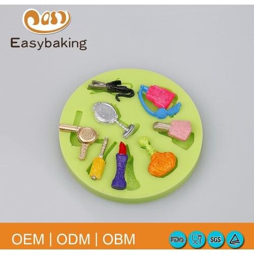 Cutely kitchen accessories round shape 8 cavity fondant silicone mold decoration tools chocolate mold