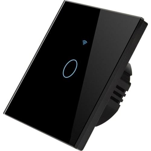 Tuya Wifi+Rf Smart Press Wifi+Remote Control Switch Compatible with for Alexa Google Home Smart Life App(EU Plug)