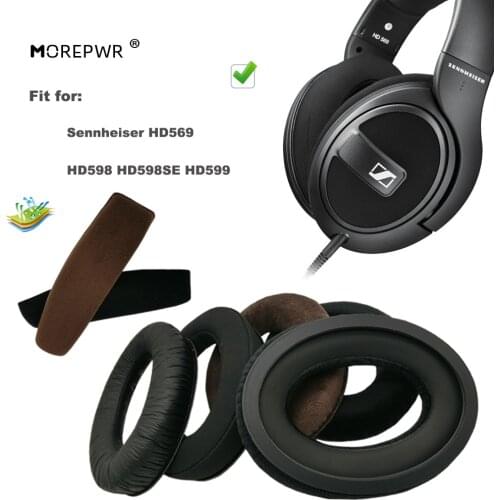 Replacement Ear Pads for Sennheiser HD569 HD598 HD598SE HD599 Headset Parts Leather Cushion Velvet Earmuff Earphone Sleeve Cover