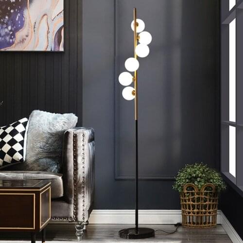 Modern led glass ball floor lamps for living room staande lamp floor lamp lamp floor floor stand lamp dining room lamp