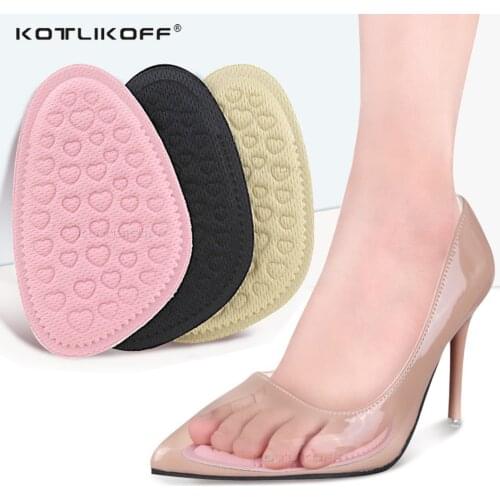 KOTLIKOFF Forefoot Pads for Women High Heels Half Insoles Calluses Corns Foot Pain Care Absorbs Shock Socks Toe Pad Inserts