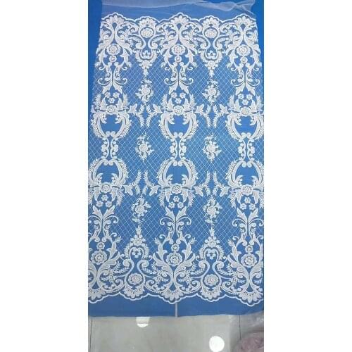 Bridal dress lace embroidery lattice lace with flowers bridal lace fabrics 10 yards/Lot