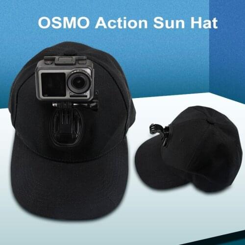 Comfortable Cloth DJI Osmo Action Outdoor Sun Hat Baseball Cap Sunshade Hat Buckle Mount with Base Sports Camera Accessories