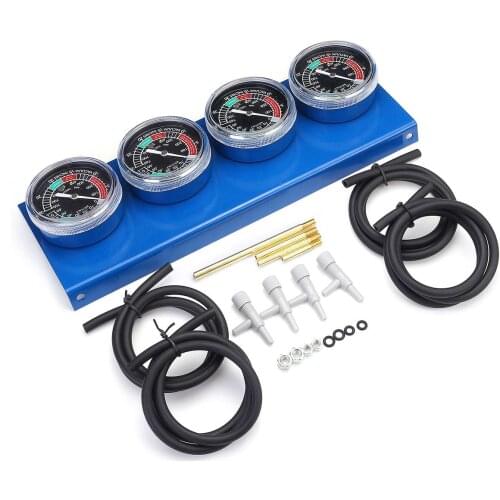 Universal 2/4Pcs Motorcycle Carburetor Vacuum Gauge Balancer Synchronizer Tool with Hose For Honda/Yamaha/Suzuki/Kawasaki