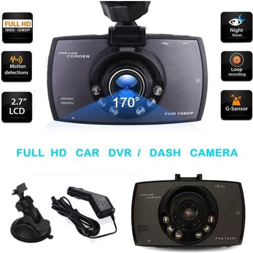 2.7 Inch Dash Cam Car DVR 1080P Infrared Night Vision High Definition Traffic Recorder Camera Vehicle Monitoring Display